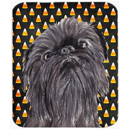 7.75 X 9.25 In. Brussels Griffon Halloween Candy Corn Mouse Pad; Hot Pad Or Trivet